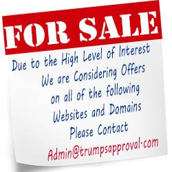 Trumpsapproval1's profile picture. Due to the overwhelming interest in these domain name we are considering all offer for Domains and Websites.