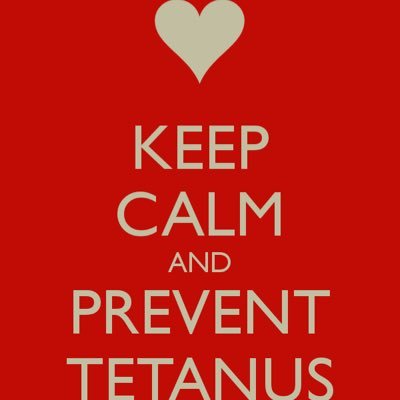 The official tetanus vacation campaign #preventtetanus