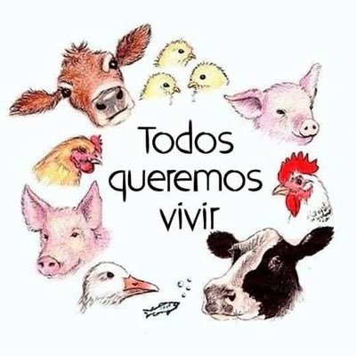 Veganos, vegetarianos, ovolactovegetarianos unidos por qué todos merecen vivir!