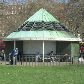 I used have conversations in Speakers Corner. I have them online now.