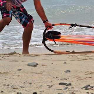 He has competed and developed windsurfing equipment, Ocean lover and  rider of kitesurf, surf, sup, and foil.