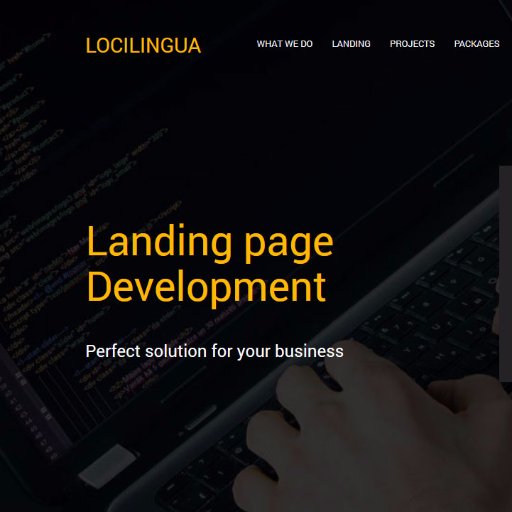 Web development of landing pages and web-sites. Site localization and translation