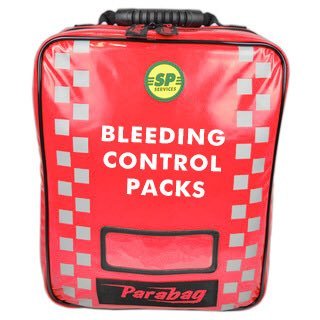 A person who is bleeding can die from blood loss within 5 minutes, therefore it is essential to quickly stop the blood loss by having the right med kit close by