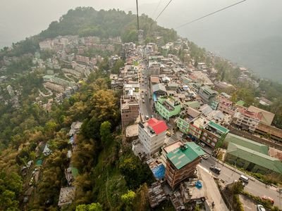 Gangtok is the capital of the mountainous northern Indian state of Sikkim. Established as a Buddhist pilgrimage site in the 1840s, joined India in 1975.