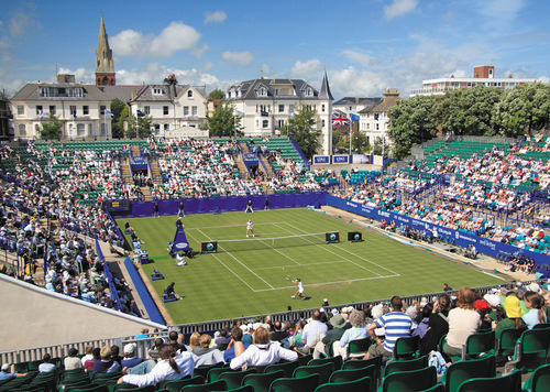 Devonshire Park is famous for grass tennis courts since 1881 and the home of the annual WTA  and ATP tour Eastbourne International and 5 other tennis events.