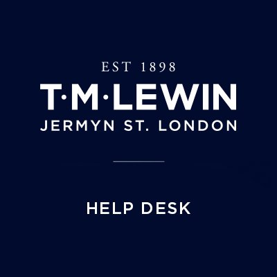 Welcome to @TMLewinHelp. Customer service queries for http://t.co/TL7ylwpdzz and our UK stores, 8:30am - 5pm. Follow @TMLewin for news and style advice.