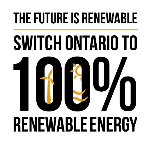 It is time for Ontario to join the global movement toward 100% renewable energy - join us in shaping Ontario's energy future