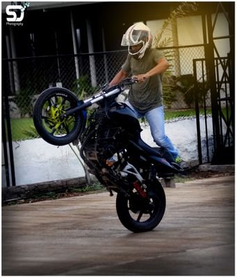 A Civil engineer as well a stunter too because a engineer can be anything so choose to be a bike stunter 😜