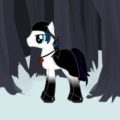hello im Daniel Blast nice to meet you. I'm just a pony who enjoys making armors and other stuff with metal. pass by my shop sometime. (stallion)