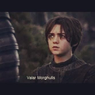 All men must die ,all men must serve #valarmorghulis #ValarDohaeris