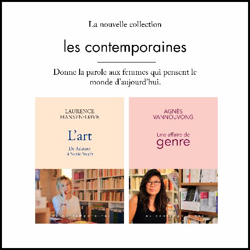 #collection de #livres de #scienceshumaines qui met les #femmes #auteures à l'honneur.
#essais #anthologies #édition #art #genre