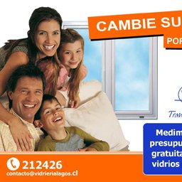60 años al servicio d Hogares d Temuco y Sur d Chile Constructoras Inmobiliarias con ventanas PVC ShowerDoors, Puertas Automáticas Parabrisas Mesas d Vidrio etc