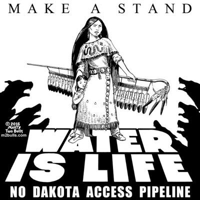 The North Dakota Access Pipeline (NAPL)is an oil pipeline threatening the Standing Rock Sioux's land, along with the water of of millions of Americans