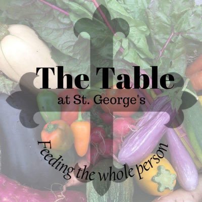 The Table is an open market fresh food pantry, specializing in local farm produce at St. George's Episcopal Church in #FXBG. #TheTable