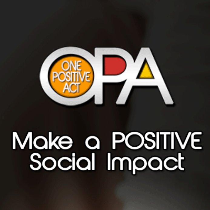 Join OPA and help us post when and where you commit/witness a socially positive act.  Prototype App: https://t.co/wvnGjmFyuJ