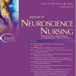 The Journal of Neuroscience Nursing is the official journal of the American Association of Neuroscience Nurses.