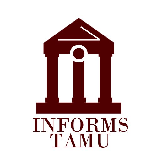 Official page for the student chapter of the Institute for Operations Research and the Management Sciences at Texas A&M Univ. Find us @TAMU_ISEN or our website