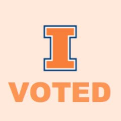 Official voting information for UIUC students. IL has Election Day registration. Ask us how. Find us on the Quad or tweet @IllinIvoted. 

Paid for by @CCYDems