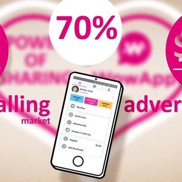 _Wow_App_'s profile picture. The #social #network that shares its #revenue. 8 levels of #sponsorship. Already two million members.   #Entrepreneur #Web #Communication #socialnetwork