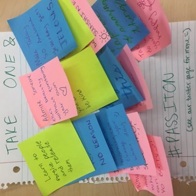 #PassItOn is a project in Lacrosse, Wisconsin to spread positivity on campus and in the community. If you see a post-it around campus grab one and #PassItOn