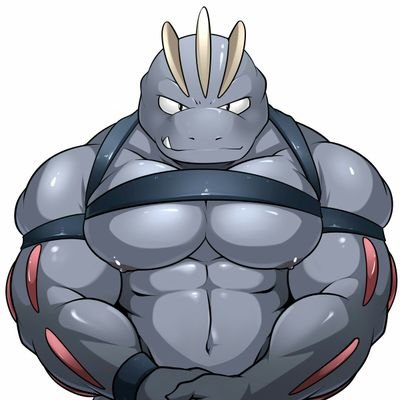 MachokeLewd's profile picture. A weird-shiny Machoke searching some fun~ ¡Miembro del equipo aqua!