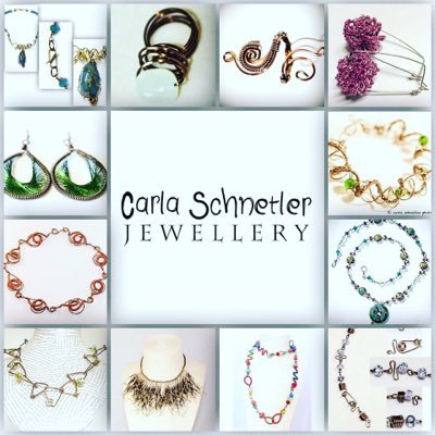 Contemporary exclusive hand-crafted art jewellery designs with wire & beads by Carla Schnetler @carlaschnetler