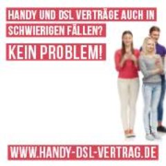 Sie bekommen nirgendwo einen Handy-bzw. Festnetzvertrag?
 Bei uns schon! Wir vermitteln sehr  erfolgreich Handy- und Festnetzverträge.