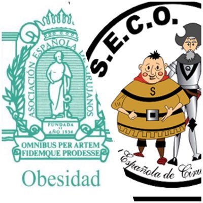 Twitter de la Sociedad Española de Cirugía de la Obesidad y de la sección de obesidad de Asociación Española de Cirujanos.