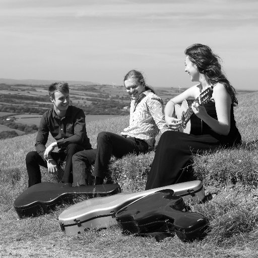 Classical Guitar Quartet from England, UK: Jonnie Cumming, Hannah Woollacott, Matthew House and Georgina Dadson.