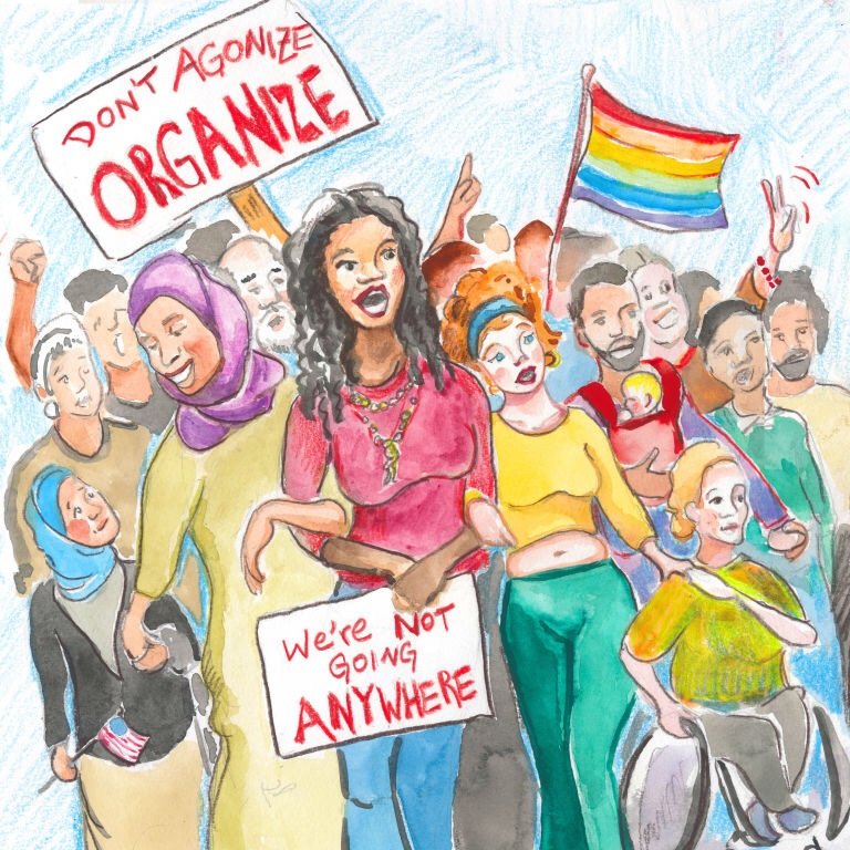 Sad, mad, & disgusted with outcome of the election, but we must fight for change! #resist #VoteBlue #FightSexism #FightRacism #TimesUp