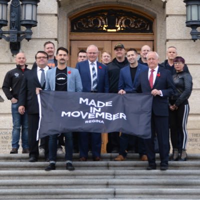 Movember Regina. We stand to change the face of men's health. Prostate Cancer | Testicular Cancer | Mental Health + Suicide Prevention | Physical Inactivity