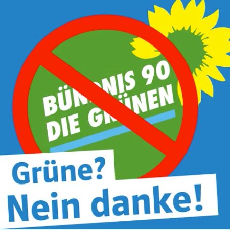 Nie wieder Grüne an der Macht 🖤❤️💛