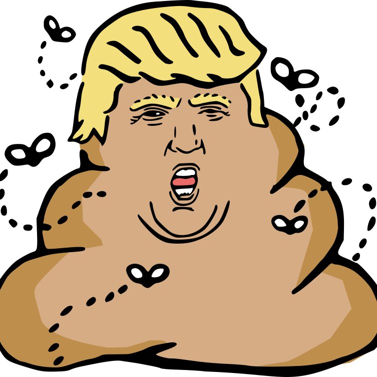 I'm a cartoon pile of crap that deserves no respect. Fuck! I wanted to RUN for president, NOT be president!