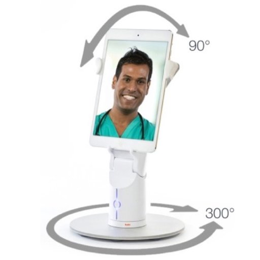 Kubi is the #telepresence #robotic solution that lets you remotely interact face to face for more engaging #distancelearning & #telehealth by @revolverobotics