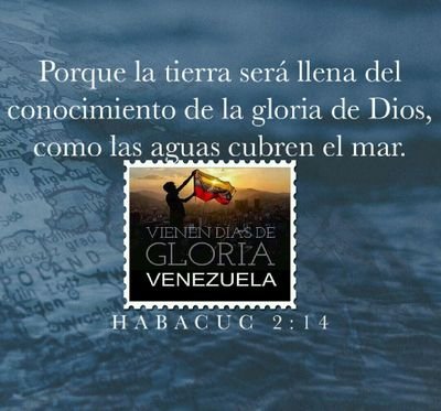 Cristiano de Vzla para las Naciones. Jesús traerá esperanza a Venezuela.
