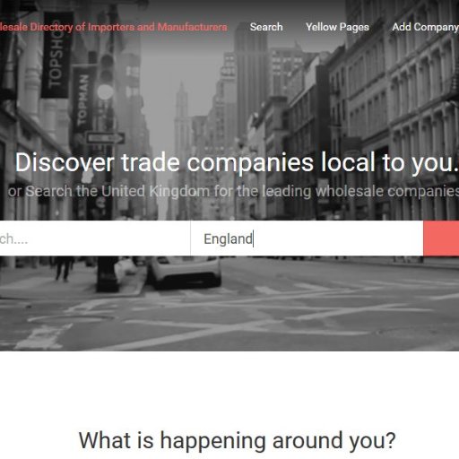 British directory of wholesalers, trade suppliers, importers, & manufacturers supplying contact details to traders around the world. Free to use and view!