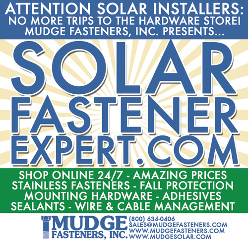 The expert in solar fasteners celebrating our 35th year in business. Full e-commerce site.