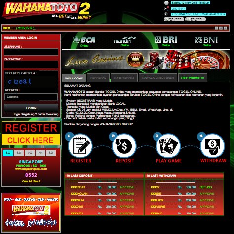 WAHANATOTO BANDAR TOGEL ONLINE AMAN DAN TERPERCAYA
DAFTAR : https://t.co/qAc6YTGqtg
PASARAN : SYDNEY - VEGAS - SGP - SABAH - HK
HADIAH : 2DX70-3DX400-4DX3200