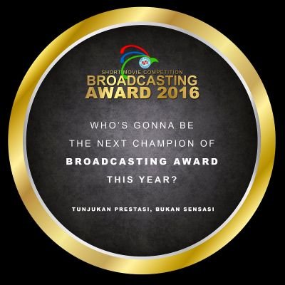 Short Film Competition Broadcasting BSI.
IG : @broadcastingaward
YouTube : Broadcasting Award