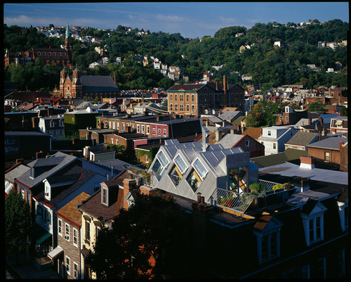 Pittsburgh based green builder - projects include urban rooftop biophillic pavilion, green homes, schools and office projects.