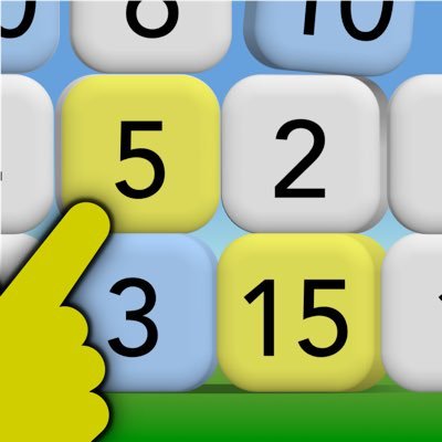 Clear the grid of numbers by selecting any three which make a simple sum, eg: 5, 3 & 15. Not as easy as it first seems… get a FREE copy of this iOS puzzle game!
