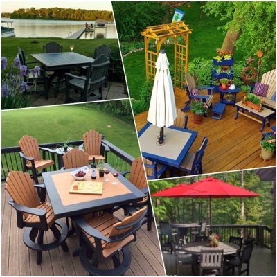 Timeless sustainable versatile outdoor furniture handcrafted by the Amish customizable to help create your outdoor furniture dreamscape!