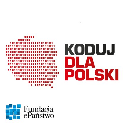 Koduj Dla Polski to społeczność poszukująca technologicznych rozwiązań społecznych problemów. Jesteśmy częścią @codeforall. Program @epforgpl.