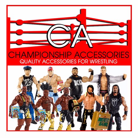 Custom Wrestling Figure Accessories for Mattel WWE Figures. Huge wrestling fan and 💯wrestling geek #Raw #SDLive #FWO #figlife #Wrestlingfigures #WWE