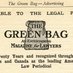 The Green Bag (@gb2d) Twitter profile photo The Green Bag (@gb2d) Twitter profile photo