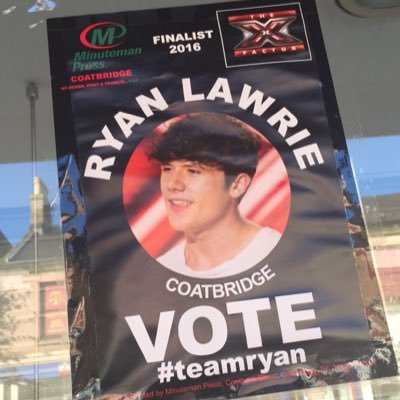 Coatbridge is really only known because Ryan Lawrie from the X Factor is from here