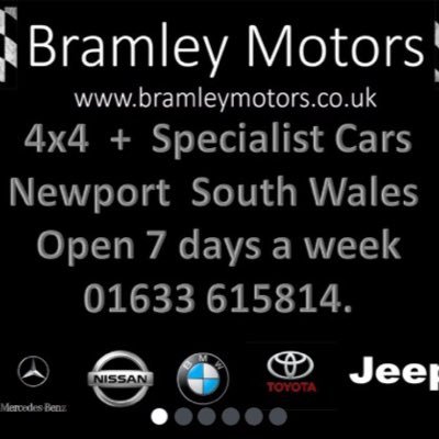 Tweeting New Stock, News, Offers and all things Motoring. Quality Assured 4x4's near Newport, South Wales. Tweets from Tom.