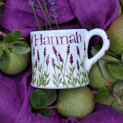 I make #personalised #ceramics As they are all individually #handpainted each one is unique.
I also sell on Folksy