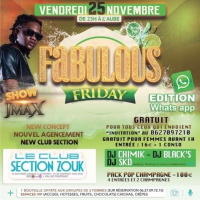 Le Club Section ZouK votre discothèque vous accueille tous les jeudis, vendredis, samedis, dimanches et veilles de fêtes...infos : https://t.co/Rvtk5C2Rhp