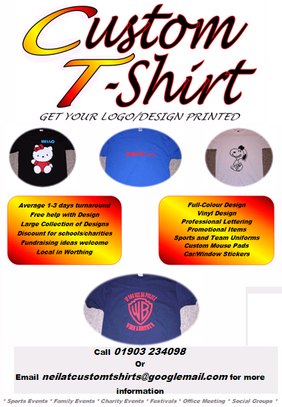 Let me start by introducing ourselves. Custom T-shirts is a small family run business started in 2009 specialising in custom and personal items.